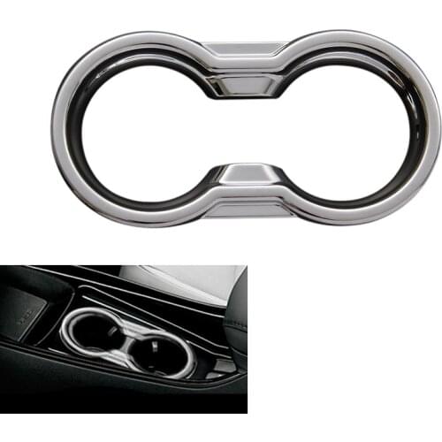 Durable Car Interior for Toyota Prius PHV/50 Drink Holder Ring Accessories Stainless Steel Sticker Car Styling