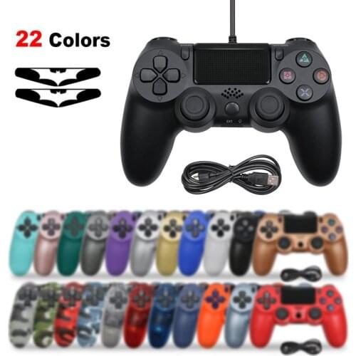 USB Wired Joystick for PS4 Controller Fit For mando ps4 Console For p4 wired Gamepad For PS3 for PC WIN 7/8/X