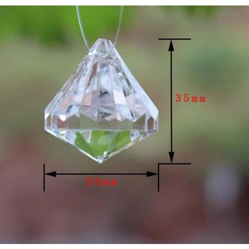 Large Size Clear Acrylic Crystal Loose Beads CHristmas Wedding Party DIY Decoration Bead Drape Garland Chandelier Tassel Screen