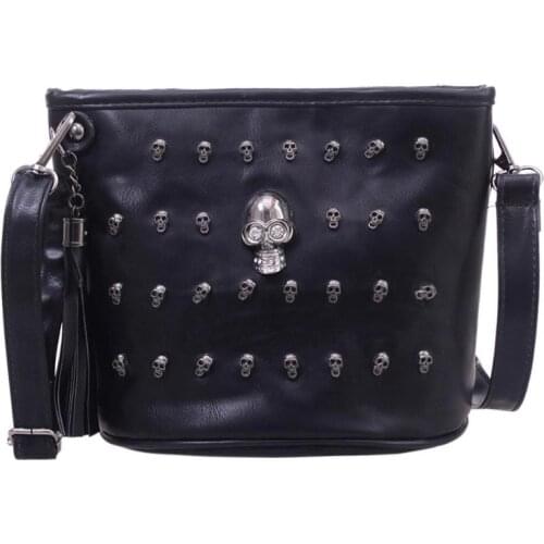 Fashion New Skull Design Women Ladies Bags Newest Satchel Clutch Women Girl Female Black Skull Bags Gift Bolsas Borse Feminina