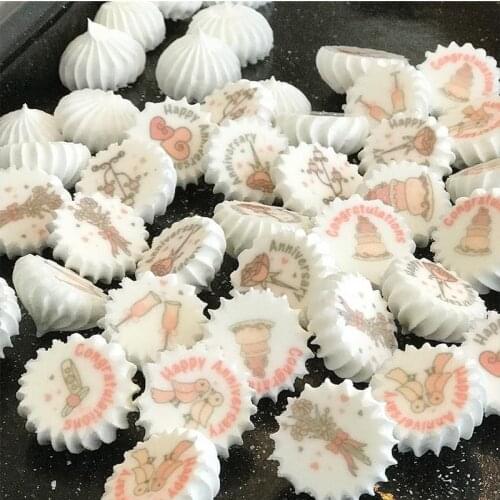 Wedding Just Married Aniversary Sugar Stamp Transfer Paper Different Pattern Chocolate Decoration Sheet Cake Decorating Tools