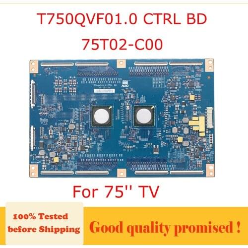 T750QVF01.0 CTRL BD 75T02-C00 75'' tv T CON Board for TV 75 Inch Circuit Logic Board T750QVF01.0 75T02-C00 Original TV Parts