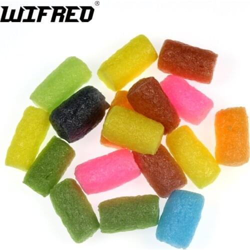 Wifreo 30pcs Colored Carp Fishing PVA Nuggets for Zig Rig Weed Rigs