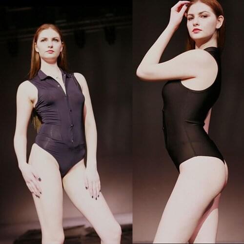 Plus Size Women Sleeveless Single Breasted Teddies Transparent Wetlook Bodystocking Sexy Hot Erotic Bodysuit Lingerie Clubwear