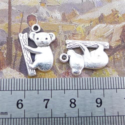 Koala Animal Charm Pendants Jewelry Making Finding DIY Bracelet Necklace Earring Accessories Handmade 5pcs