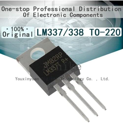 10/Pcs New Original LM337T LM337 LM338 LM338T TO-220 High performance three terminal linear voltage regulator triode