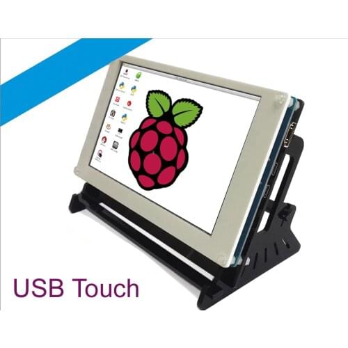For Raspberry pi 3/2B/B+,Banana Pi,Banana Pro,BB Black 7 inch HDMI Touch Capacitor Screen 480*800 Resolution Ratio 7"Inch LCD