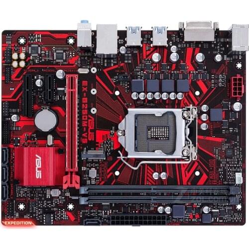 Used, ASUS EX-B250M-V5 for intel DDR4 LGA 1151 32GB USB3 .0 SATA3.0 B250 motherboard