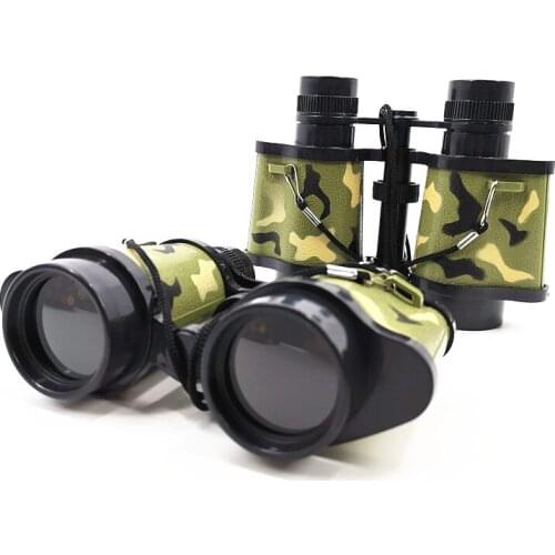 Binoculars 8X30 HD Zoom Red Glass Childrens Binoculars with Heavy Camouflage Binoculars