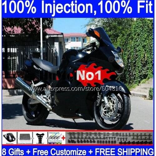 CBR1100 XX For HONDA Blackbird CBR 1100XX 96 93MC.30 CBR1100XX 2002 2003 2004 2005 2006 2007 02 03 05 06 07 Fairing Gloss black