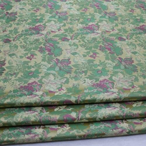 CF554 100*73cm Chinese Style Brocade Fabrics Florals Jacquard Satin Fabrics For Cheongsam Womens Coat Fabrics For Sewing