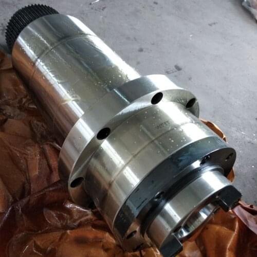 Cnc bt40 spindle pulley synchronous belt for cnc milling machine tool ATC petal clamp+ disc spring+drawbar air cooling