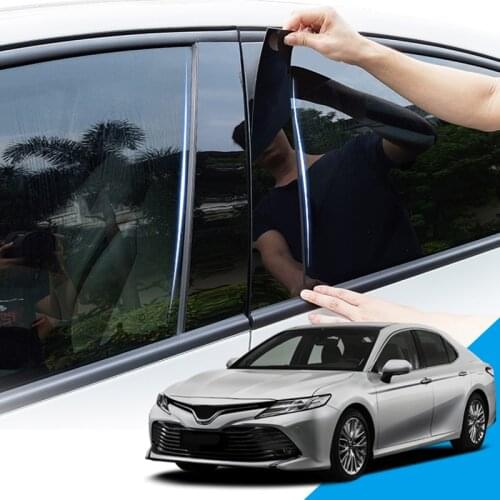 Car Window Pillar Trim Sticker Middle BC Column Stickers External Auto Accessories Fit For Toyota Camry XV40 XV50 XV70 2007-2020
