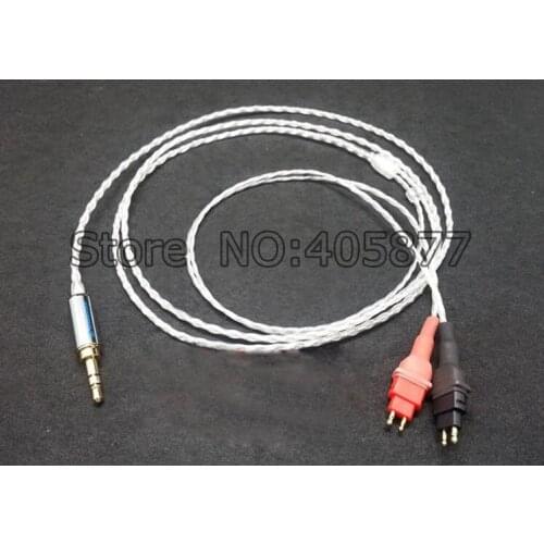 HI-End OCC Silver Plated Headphone Upgrade Audio Cable for HD600 HD650 HD25