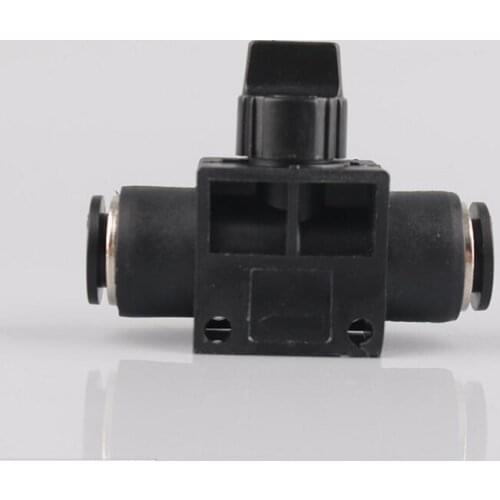 HVFF Hand Speed Control Valve Pneumatic 4 6 8 10 12mm Tube Pipe Hose Quick Air Fitting Compressor Plastic Switch Valve