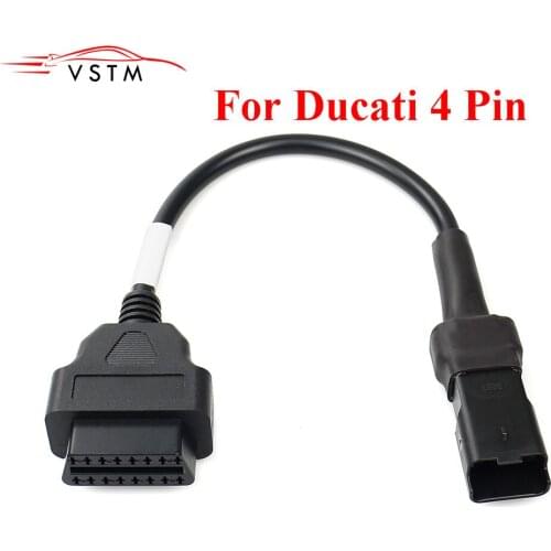 OBD Motorcycle Cable For Ducati 4 Pin Plug Cable Diagnostic Cable 4Pin to OBD2 16 pin Adapter