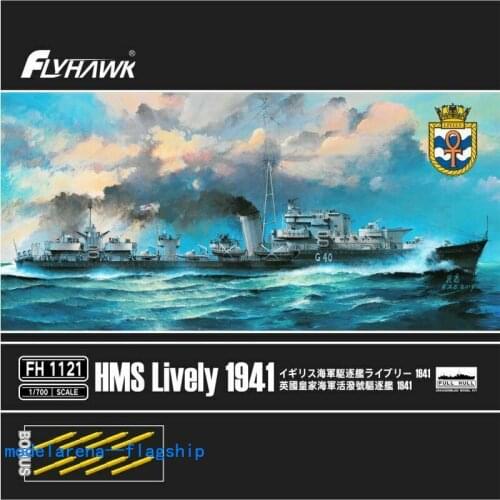 Flyhawk FH1121 1/700 HMS Lively 1941 Plastic Model Building Kit