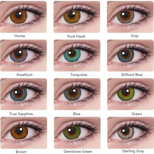Small Pupil Contact Color Contact Lenses Beautiful Green Eyes Contacts For Dark Eyes 1 Pair Colored Contacts Color Lens Eyes