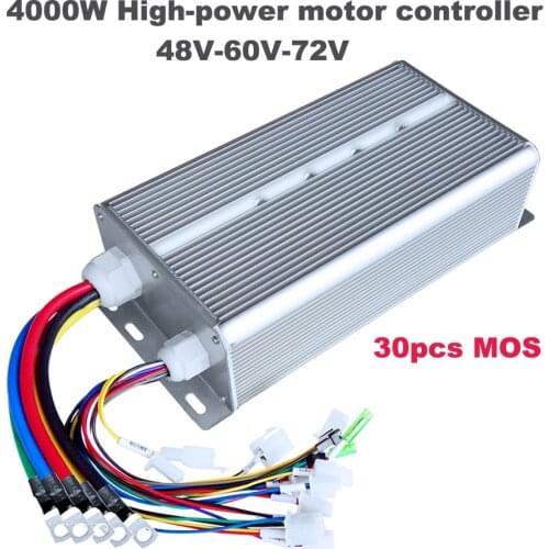 48V/60V/72V High Power motor Controller 4000W brushless controller 30mos for Electric trycycle E-bike Scooter Brushless