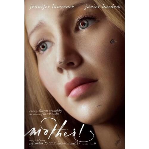 Mother Movie Jennifer Lawrence, Javier Bardem, Ed Harris Art print Silk poster Home Wall Decor