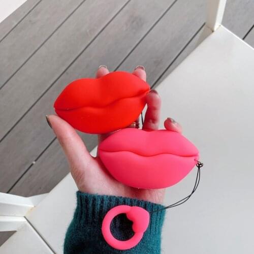 Fashion lips Earphone Case For Airpods Pro Case Silicone Soft Wireless Bluetooth For Airpods Pro 3 Cases girl Cover