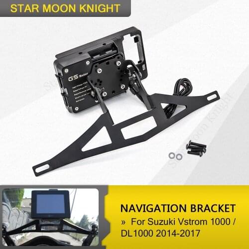 New For Suzuki Vstrom 1000 DL1000 2014-2017 Motorcycle Mobile Phone GPS Board Bracket Mobile Phone Stand Navigation Bracket