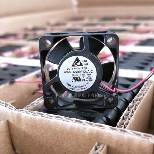 NEW Delta 30*10mm ASB0312LA-C X6X 12V 0.1A 2 Wires 2 pins 3cm Cooling Fan