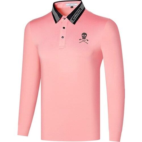 Golf clothes new spring and autumn mens golf clothes long-sleeved golf T-shirt quick-drying outdoor sports shirt