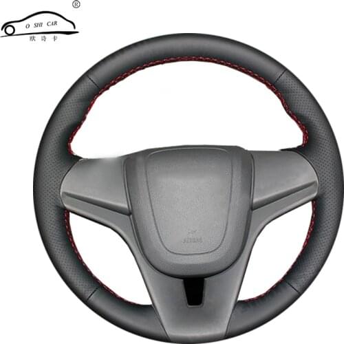 Artificial Leather car steering wheel braid for Chevrolet Cruze 2009-2014 Aveo 2011-2014/Custom made Steering-Wheel cover