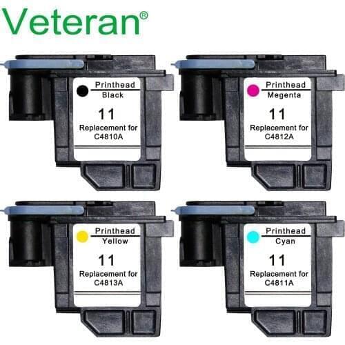Veteran C4810A C4811A C4812A C4813A for hp 11 printhead hp11 for HP Designjet 70 100 110 111 120 500 510 1100 Printheads Printer