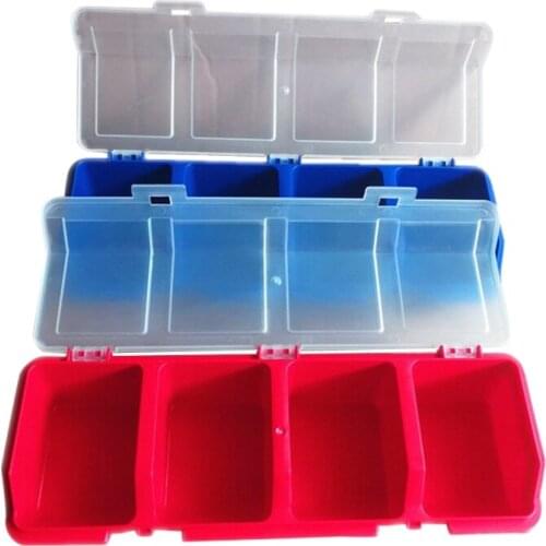 Plastic Tools Storage Box with Cover Parts Screw Toolbox Case Components Sorting