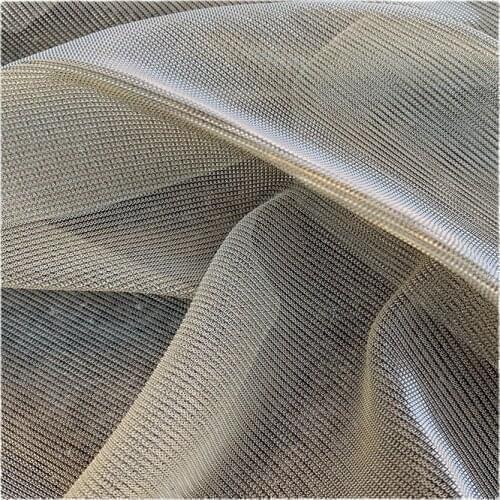 Width 59" Simple Fashion Solid Color Mesh Fabric By The Half Yard For Dress Shirt Material