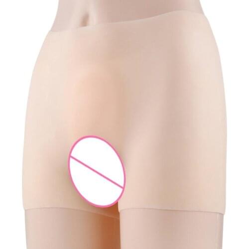 Shemale Silicone Penetrable Fake Vagina Pant Artificial False Buttock Latex Underwear Crossdresser DragQueen Transgender