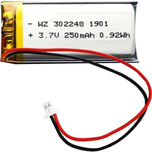 302248 3.7V 250MAH polymer lithium battery smart wearable LED lighting locator sharing device