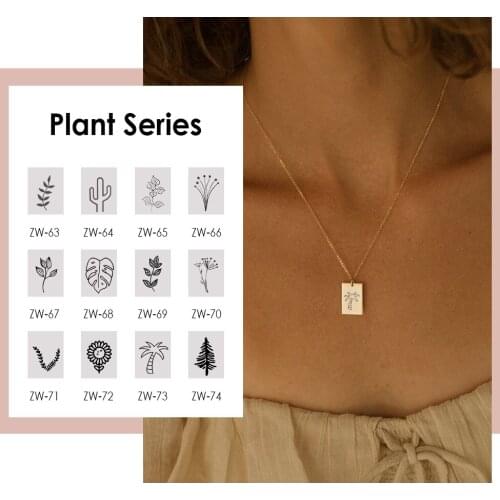 Visunion Fashion Stainless Steel Choker Necklace for Women New Arrival Engraving Leaf Pattern Gold Color Birthday Jewelry Gift