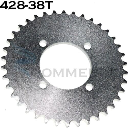 80mm four-hole rear wheel gear 38T sprocket is suitable for electric tricycle ATV kart 420 chain modification parts
