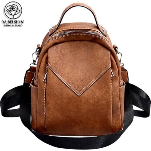 Women Leather Backpack Fashion School Bag for Teenager Rucksack PU Shoulder Bags Mochila Feminina Trave Backpack sac a dos