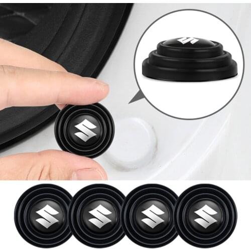 4pcs Car Door Protection Sticker Shock Absorber for Suzuki Swift Samurai Grand Vitara Alto SX4 S Cross Jimny Liana Ignis Burgman