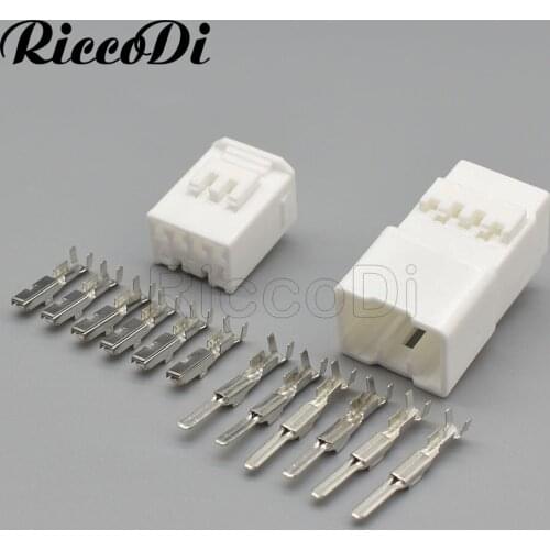 1-20Sets 6 Pin Automobile Waterproof Cable Electrical Male Female Connector Wiring Socket For KET MG641047 MG651044