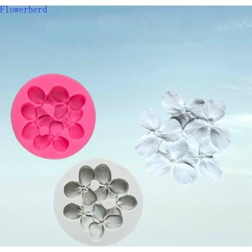 Car Aromatherapy Solid Ornaments Show Ball Flower Two-color Silicone Mold Handmade Soap Mold Fondant Tools Cake Decor