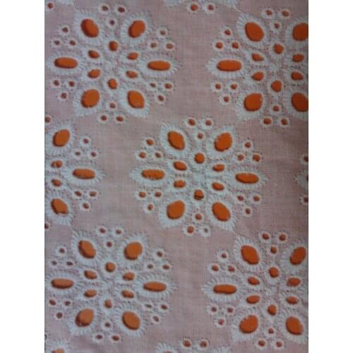 Free shipping 100% Cotton Embroidery summer cool high quality Lace Fabric,skirt shirts cloth,140cm Width,XERY96281