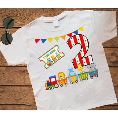 Boys Fireman Birthday Party T-shirt 2 Years Old Fire Truck Shirt Boys Train Tees Toddler Baby Boy Construction Truck Shirts
