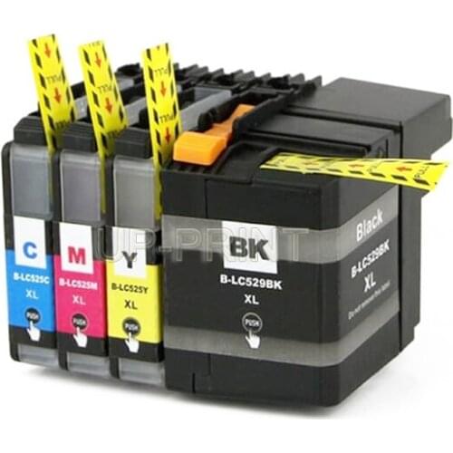 UP 12pcs/3sets ink cartridge LC529 LC529XL LC525 LC525XL compatible for Brother DCP-J100 DCP-J105 MFC-J200