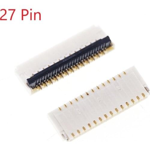 10 pcs FPC connector 27 Pin 0.3 mm pitch 0.9 mm height back flip type dual sided Top and Bottom Right Angle SMT FH35C-27S-0.3SH