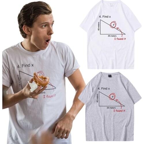 Tom Holland Same Style Tee Movie Far From Home Find X T Shirt Graphic T Shirts Women Men Short-sleev Summer Cotton Camisetas