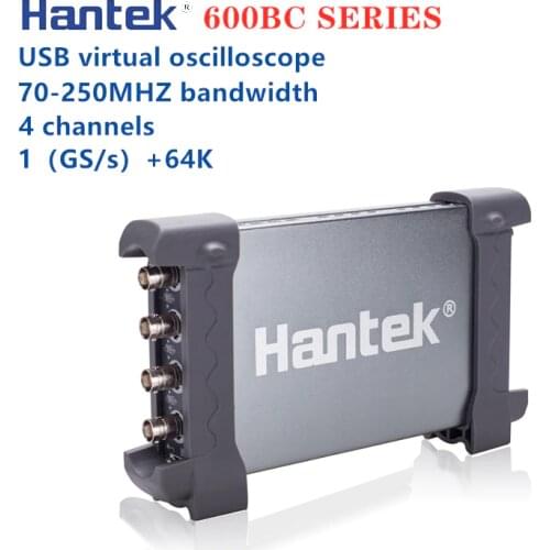 Hantek PC USB Virtual oscilloscope 6254BC 6204BC 4-channel 70-250MHZ bandwidth digital Storage oscilloscope Auto testing tools