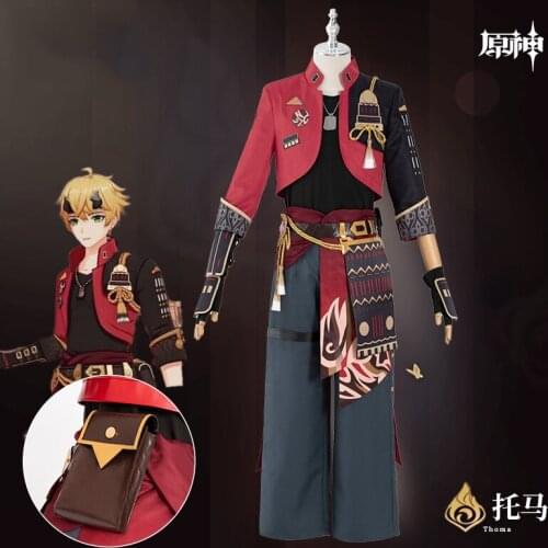 Genshin Impact Inazuma Tohma Game Suit Role Play Uniform Cosplay Costume Halloween Carnival Party Outfit For Men 2021 NEW
