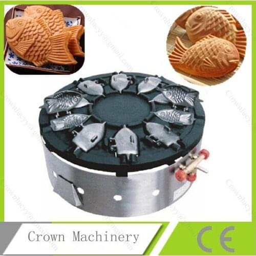LPG Gas waffle baking machine;taiyaki fish cake waffle maker