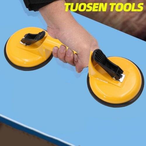 Heavy Duty Ceramic Glass Double Suction Cup Premium Quality Powerful Plastic Multi-Purpose Vacuum Suction Lifter