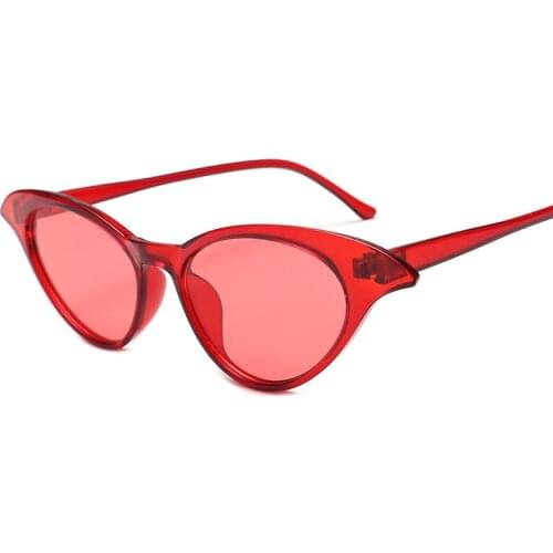 2019 new sunglasses women brand design retro colorful transparent colorful fashion cateye sun glasses men oculos de sol UV400